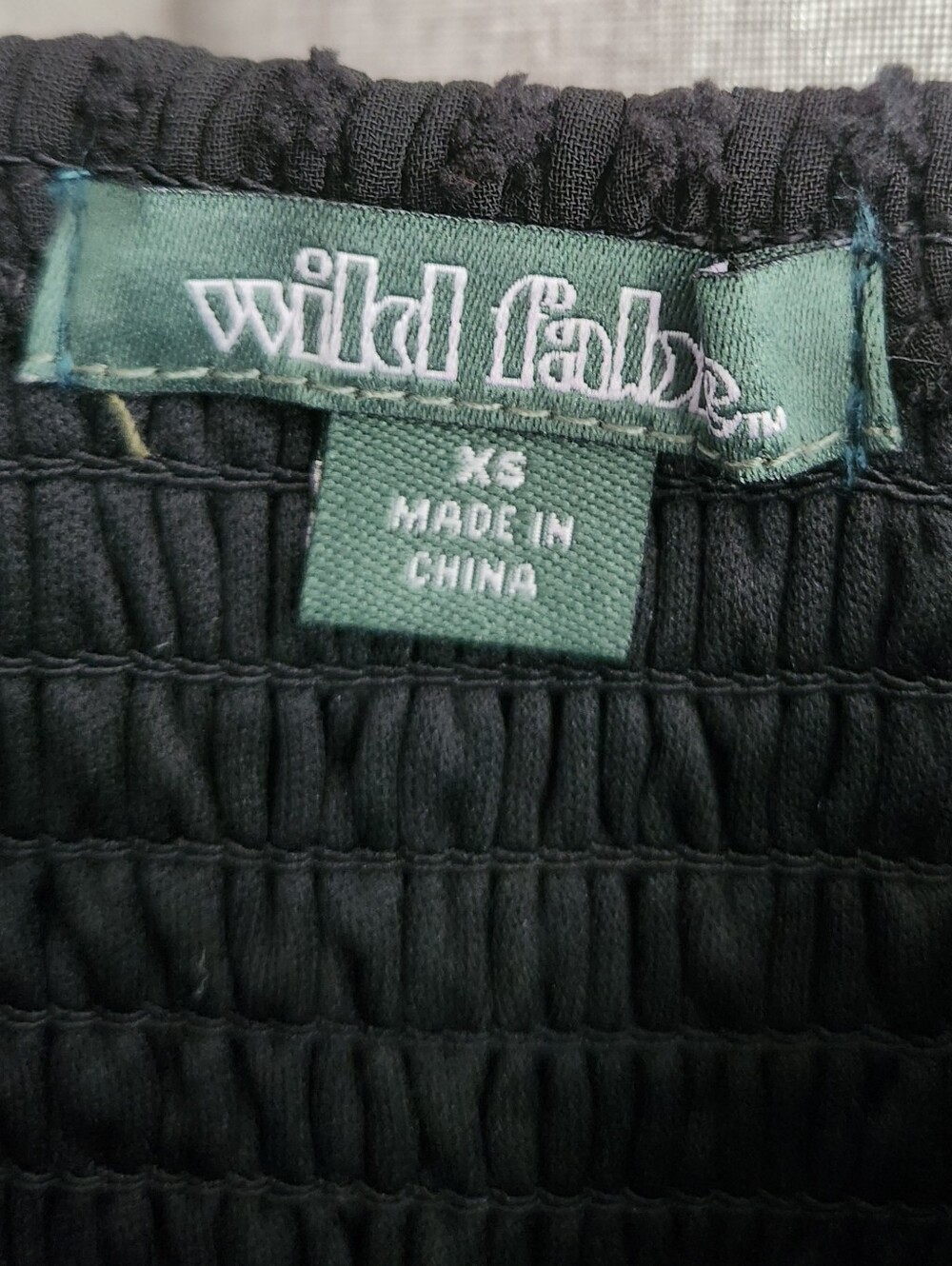 Wild Fable Black Swiss Dot Tie-Strap Dress | NWT | Juniors XS - Picture 4 of 6